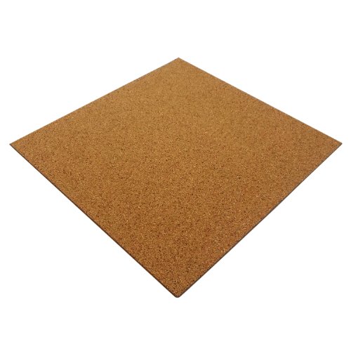 100 X NATURAL CORK TILES SELF ADHESIVE FOR FLOOR/WALL/DIY 300x300mm (4mm thick)
