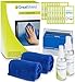 Price comparison product image GreatShield Screen Cleaning Kit with 2 Bottle Solution (60ml and 120ml), 2 Microfiber Cloths, 20 Non-Alcohol Screen Cleaning Wipes, and Brush for Laptops, PC monitors, Smartphones, Tablets, iPhone, iPad, LED, TVs, DSLR Cameras, Camcorders
