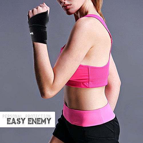Ipow [1 Paar] Wrist Wraps verstellbare Handgelenkstütze | Handgelenkbandage | Handgelenkschoner zur wirkungsvollen Unterstützung und Entlastung für Alltag Fitness und Kraftsport - 7