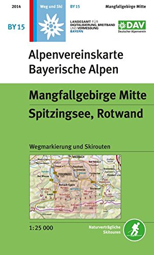 Download Mangfallgebirge Mitte, Spitzingsee, Rotwand: Topographische Karte 1:25.000 mit Wegmarkierungen und Skirouten (Alpenvereinskarten) Download Mangfallgebirge Mitte, Spitzingsee, Rotwand: Topographische Karte 1:25.000 mit Wegmarkierungen und Skirouten (Alpenvereinskarten)