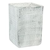 Disponible en 2 tamaños Etno cerámica jarrón macetero cuadrado 37,5 cm Altura de la de hormigón look