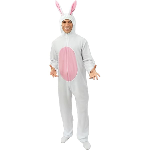 Costume Coniglio Peluche Con Cappuccio Widmann Per Carnevale E Feste - Taglia Unica Multicolore