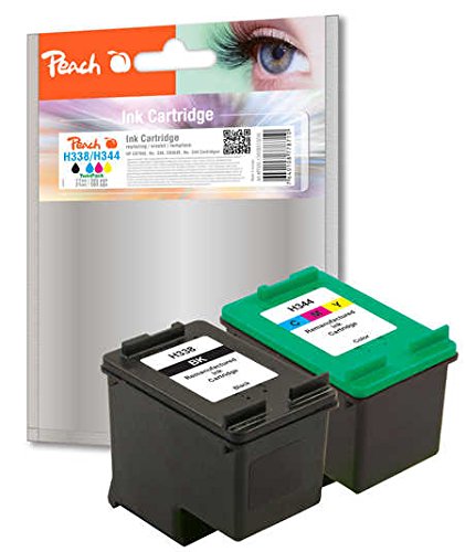 Peach Spar Pack Druckköpfe kompatibel zu HP No. 338, C8765E, No. 344, C9363E