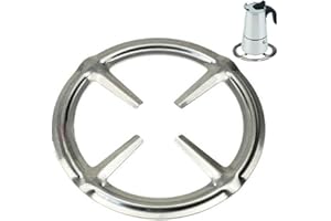 ToSSme Küchenhelfer Edelstahl Gasring Reduzieruntersetzer Herd Herdplatte Herd Hitze Simmer Kaffee Mokkakanne