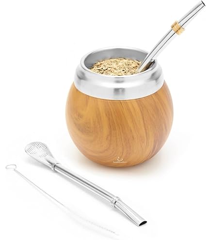 Bombilla Per Mate In Acciaio Inox - Set Da 3 Con Pennello Pulizia - Paglia Yerba Mate Tradizionale - Foto 7