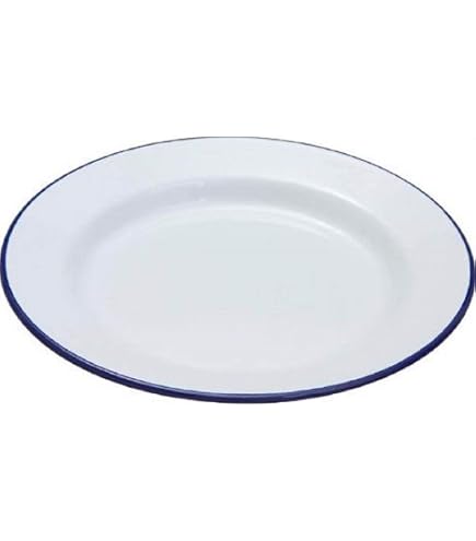 Falcon Plat à Tarte Rond Traditionnel En Émail Blanc 24 Cm