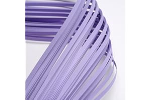 Craftdady Lot de 1 200 bandes de papier pour quilling - 390 x 3 mm - Lilas - Pour loisirs créatifs, quilling, peinture, décoration murale