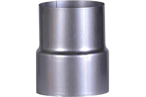 FIREFIX A110/RD Reducción de 120 a 110, Fal, Conector de Horno Ø 120 a Conector de Pared Ø 110 mm, diámetro de 120 mm – Tubos de Horno de Chapa de Acero, 0,6 mm de Grosor, Manguito Interior