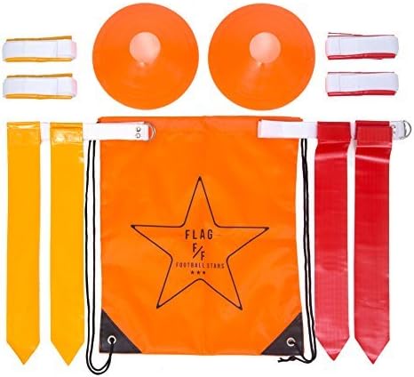 Flag Football Set: Belts, Flags, Cones & Carry Bag