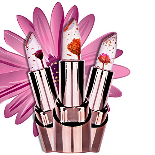 ROMANTIC BEAR Gelee Farbe Andern Lang Anhaltende Befeuchtung Lippenstift Mit Blume LipGloss - 5