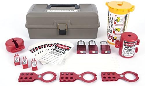 ZING 2734 RecycLockout Lockout Tagout Kit with Aluminum Padlocks, 32 Component, Deluxe Tool Box