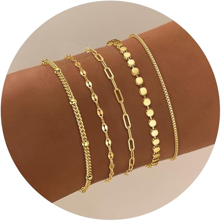 TINGN Armband Damen Gold, 14K Vergoldete Perlen Armband Mit Buchstaben B Stretch Kreuz Armbänder Gold Schmuck Damen Buchstaben Armbänder Mädchen Minimalismus Geschenke Für Frauen Freundin Mädchen