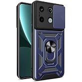 Coverzone Xiaomi Redmi Note 13 Pro 5G İle Uyumlu PhoenixShield Kamera Korumalı Kapak Tam Koruma Manyetik Vega Kapak Lacivert