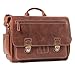 Produktbild ALMADIH Leder Messenger *Will* handgefertigt aus robustem Premium Rindsleder braun Vintage Sattlerqualität - Umhängetasche Laptoptasche Notebook Businesstasche Lehrertasche Unitasche Schultertasche