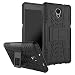 Produktbild Lenovo P2 Hülle , Anzhao [Heavy Duty] Rugged Armor stoßfest Handy Schutzhülle Silikon Tasche Ständer Hülle Case mit Standfunktion für Lenovo Vibe P2 (Schwarz)