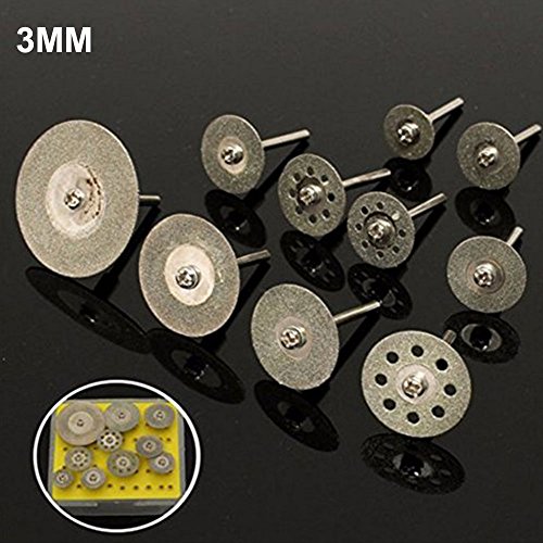 JTENG 10 PCS Kreissägeblätter dremel Diamant Lochsäge Cut Off Discs Radlager Werkzeug Set Klingen Rotary Tool Set - 2