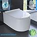 Produktbild Design Spülrandlos Hänge WC Toilette mit WC-Sitz Rimless Wand WC inkl. Nano passend zu Geberit