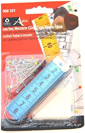 Ozelaplus Dressmakers Set Including Tape Measure/Chalk/Pins