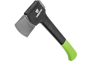 VERTO Profi Axt 620 g Kopfplatte: 410 g Länge: 365 mm (14’’) Fiberglasstiel Universalaxt Holzaxt Spaltbeil Spaltaxt Zur präzisen Bearbeitung von Holz