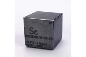 CHINAIUM 25,4 mm gegossener Selen-Würfel aus 99,99 % graviertes Periodensystem