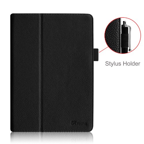 Fintie Apple iPad mini 1 / 2 / 3 Hülle – Slim Fit Foilo Kunstleder Schutzhülle Tasche Etui Case Smart Cover mit Auto Schlaf / Wach, Standfunktion für iPad mini 3 / 2 / 1 , Schwarz - 2