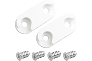 RUDIS-SPAREPARTS 110364 Lot de 2 supports de charnière pour armoire à chaussures IKEA HEMNES STÄLL (2 pièces + 4 vis)
