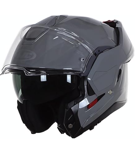 HJC I100 BEIS MC8SF - Casco Moto Modulare Con Visiera Parasole, Taglia L (59-60 Cm)
