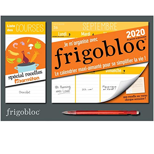 Mini Frigobloc hebdo 2020 spécial Recettes Marmiton (de janvier à décembre 2020): S'organiser n'a jamais été aussi simple !