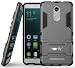 Heartly Graphic Designed Kick Stand Hard Dual Rugged Armor Back Case Cover For Xiaomi Mi Redmi Note 3 - Metal Grey RS.320.00