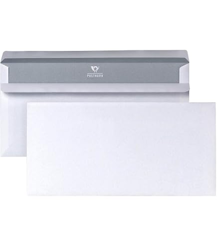 100 Enveloppes C5 A5 Auto-Adhésives Blanches 229x162mm 90g/m² - Peel & Seal