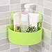 Produktbild Xshuai Aufbewahrungsbox Kunststoff Saugnapf Badezimmer Küche Ecke Lagerregal Organizer Container Dusche Regal neue mode (Grün)