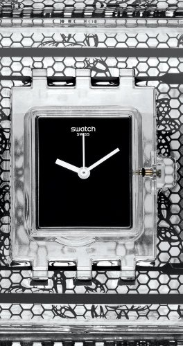 Swatch Quarzuhr Unisex Night Lace S 24 mm
