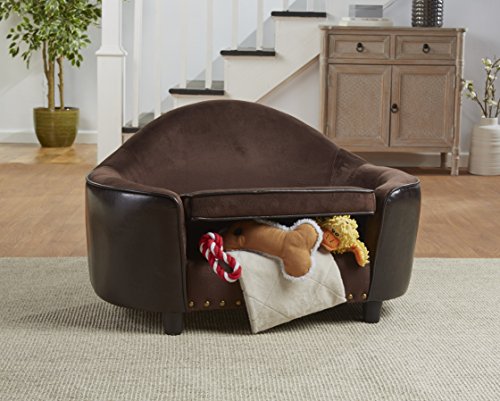 Enchanted-Home-Pet-Caldwell-Headboard-Bed-with-storage-Dark-Brown