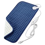 COMLIFE Elektrisches Heizkissen mit abschaltautomatik, Wärmekissen schnelle Heiztechnologie, 4 Heizstufen, Niederspannungswärmekissen für Rücken Nacken Shultern usw (30 * 60 cm), Fitfirst Serie