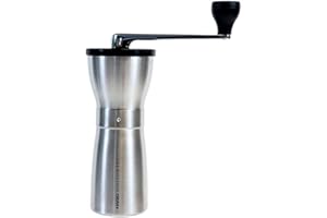 HARIO | Mini Mill Slim Pro Moulin à Café | Céramique | Argent | MMSP-1-HSV