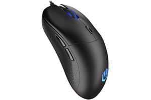 ENDORFY Gem, Mouse da Gioco Leggero 67g, Illuminazione ARGB, sensore PixArt PMW3325, 8000 DPI, interruttori Kailh GM 4.0, 60 Milioni di Click, EY6A006