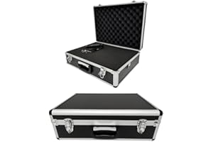 CASES AND ENCLOSURES ROC Cases A501 Flight Case Hard Protective Camera & Tool Case 460×330×150mm with Pick & Pluck Foam, Reinforced Corners & Carry Strap – Custom Hard Shell Storage for Equipment & Collectibles