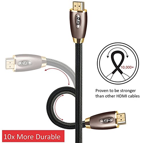 IBRA Pro Gold Red 1.5m HDMI Kabel HDMI 2.0 / 1.4a (Neuster Standard) Ultra HD 4K 3D PS4 Full HD 1080p 2160p ARC Highspeed mit Ethernet - 4