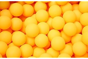 Demarkt 50 Stück Tischtennis für die Ausbildung Kunstoff bälle 40mm Tischtennis Zelluloid Ping Pong-Bälle Training Dedicated Bälle für Tischtennis-Spieler (Gelb)