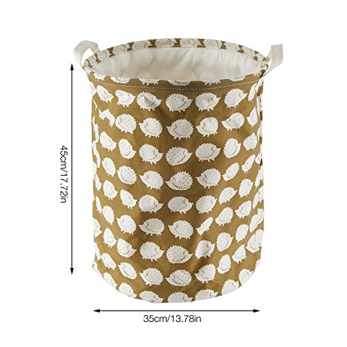 Stoff Faltbar rund Wäschekorb Igel - 2