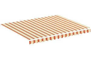 vidaXL Tessuto di Ricambio per Tenda da Sole Giallo e Arancio 3x2,5 m