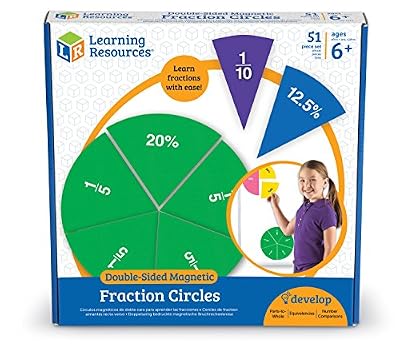 Learning Resources Cercles de Fractions Aimantés Recto-Verso