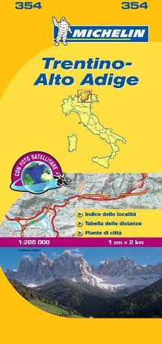 Trentino - Michelin Local Map 354: Map (Michelin Local Maps, 354)