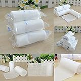 Sterile Gauze, Finlon Conforming Bandage Wound Dressings Bandages and Dressings Gauze Bandage Medical Tape Sterile Gauze Pads First Aid Dressings Strip 12 Rolls 1.97*178 inch