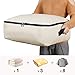 Produktbild Lifewit 50L Unterbett Aufbewahrungsbox, Stoff Unterbettkommode für Bettwäsche / Kleidung/ Matratze/ Decken/ Kissen, Ultra Groß, Faltbar