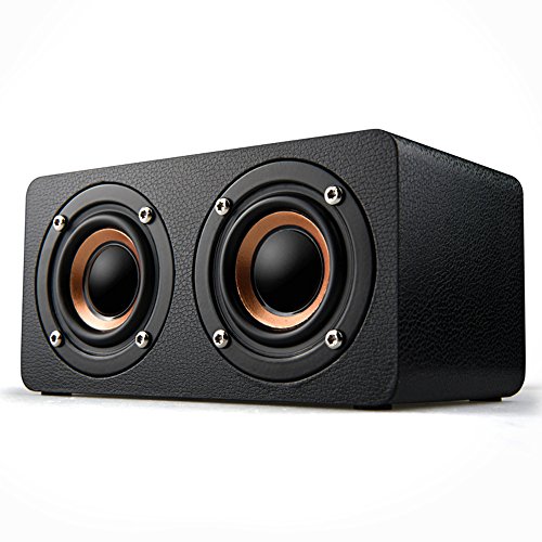 KTLEU 10W Holz Lautsprecher Bluetooth 4.2 Lautsprecher mit 12 Stunden Laufzeit HiFi Sound Effekte (Schwarz) reviews KTLEU 10W Holz Lautsprecher Bluetooth 4.2 Lautsprecher mit 12 Stunden Laufzeit HiFi Sound Effekte (Schwarz)
