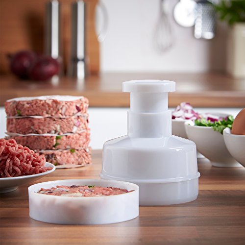 VonShef Hamburgerpresse Hamburger Presse Beef Burger Former Hamburgermaker mit Trennscheiben - 2