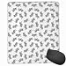 Produktbild Pinball Toss Print Black On White Mouse Pad Non Slip Rubber Backing Gaming Mouse Pad Cute 9.8 X 11.8 inch