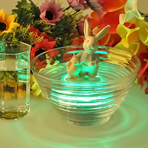 2st RGB unterwasser Lampe LED mit Fernbedienung tragbar Baterriebetrieben LED Beleuchtung unterwasserleuchte für Badwanne Swimmpool Teichbecke Terrasse Garten Flur Aquarium Fisch Party Beleuchtung - 2