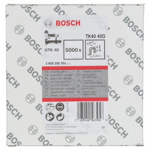 Bosch 2608200705 Kla mmer 1,2/18g Kla mmer TK40 40G